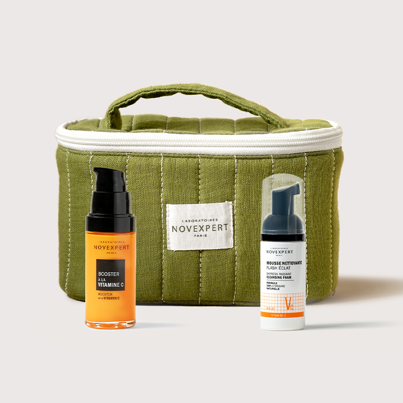 عرض حصري حقيبة هدية عند شراء الواقي الشمسي SPF50+ المضاد للبقع