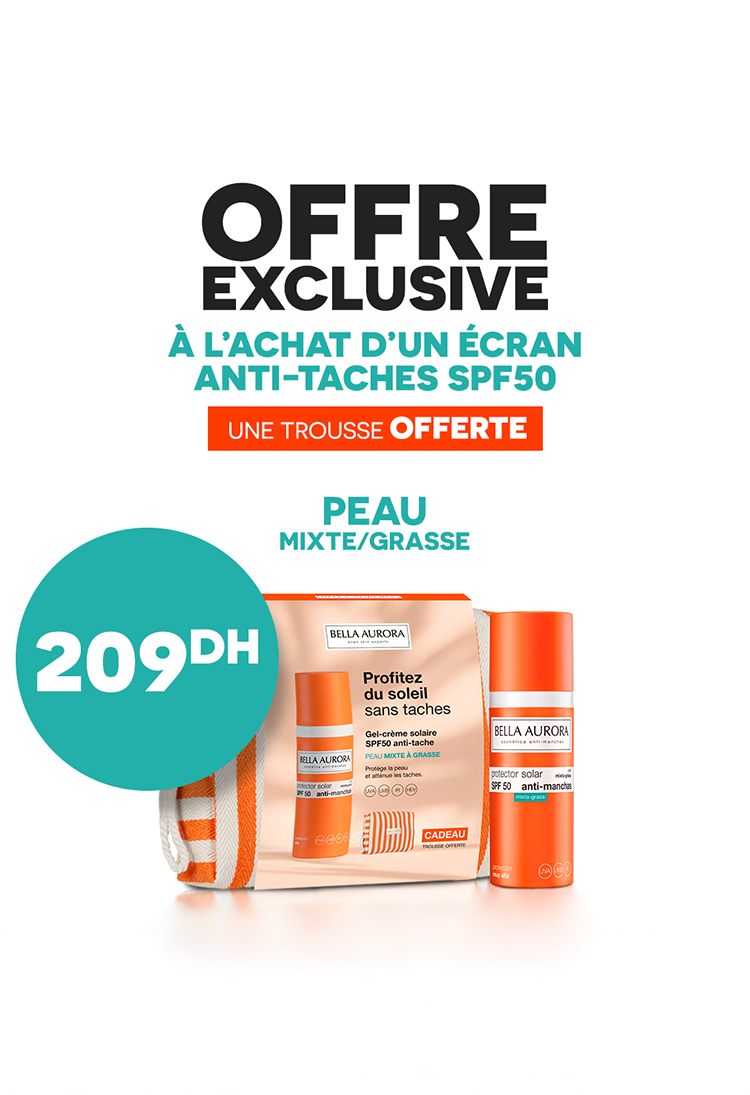 Ecran Solaire SPF 50+ + Trousse coton Rayée