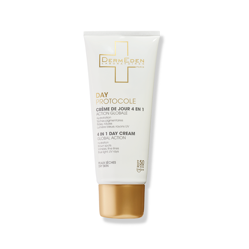 Crème de jour SPF50 peaux sèches - DERMEDEN