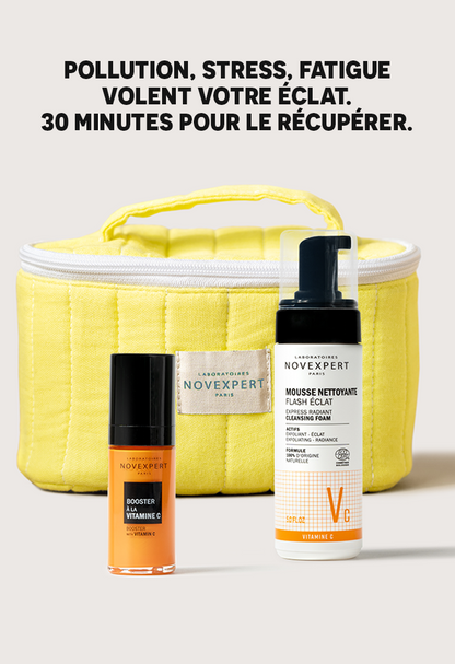 Offre Spéciale Booster Vitamine C : Mousse Flash Éclat -50% + Trousse Cadeau
